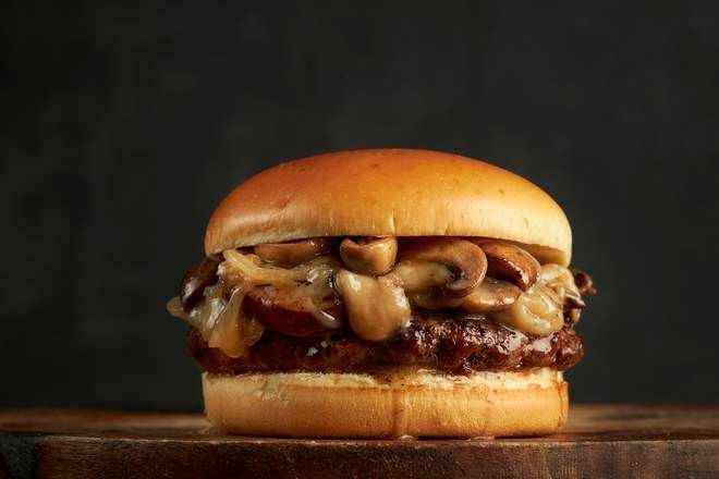 1/4 Lb Mushroom Cheeseburger.