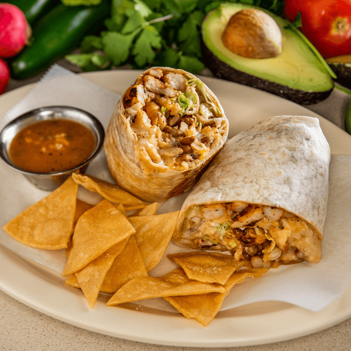 Chicken Burrito.