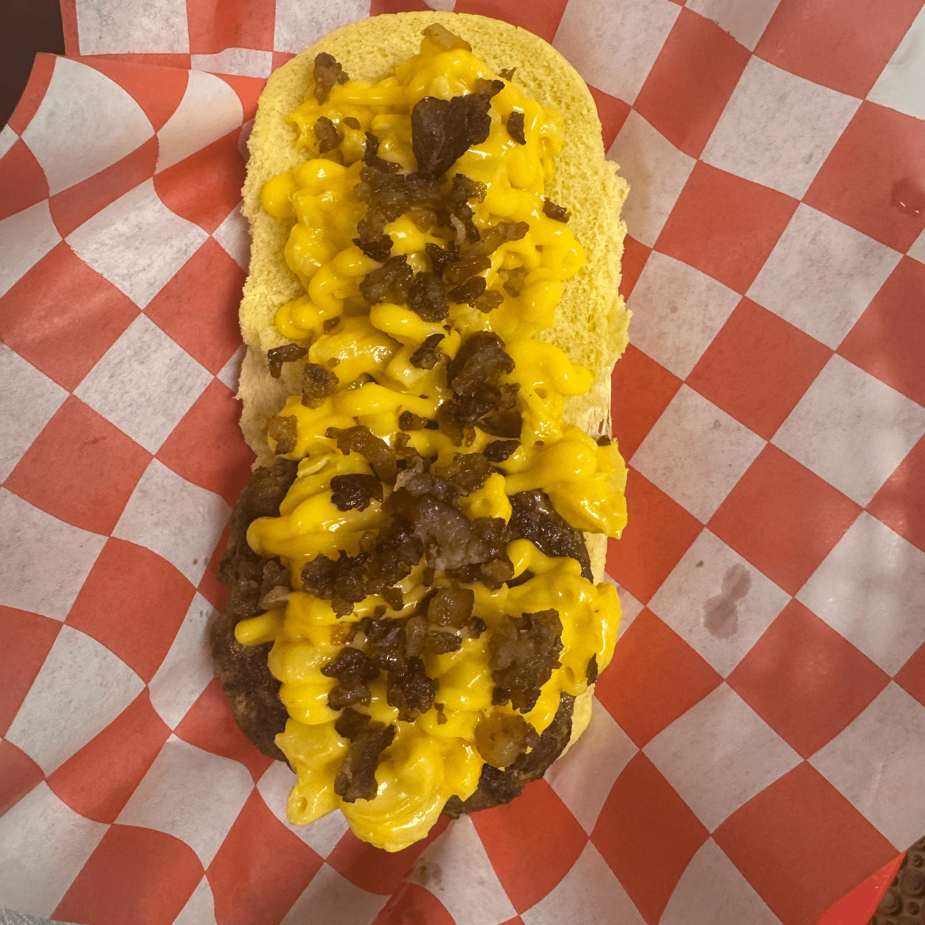 Mac & Cheese Burger.