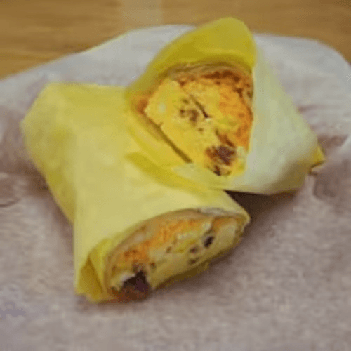 Bacon & Eggs Breakfast Burrito.