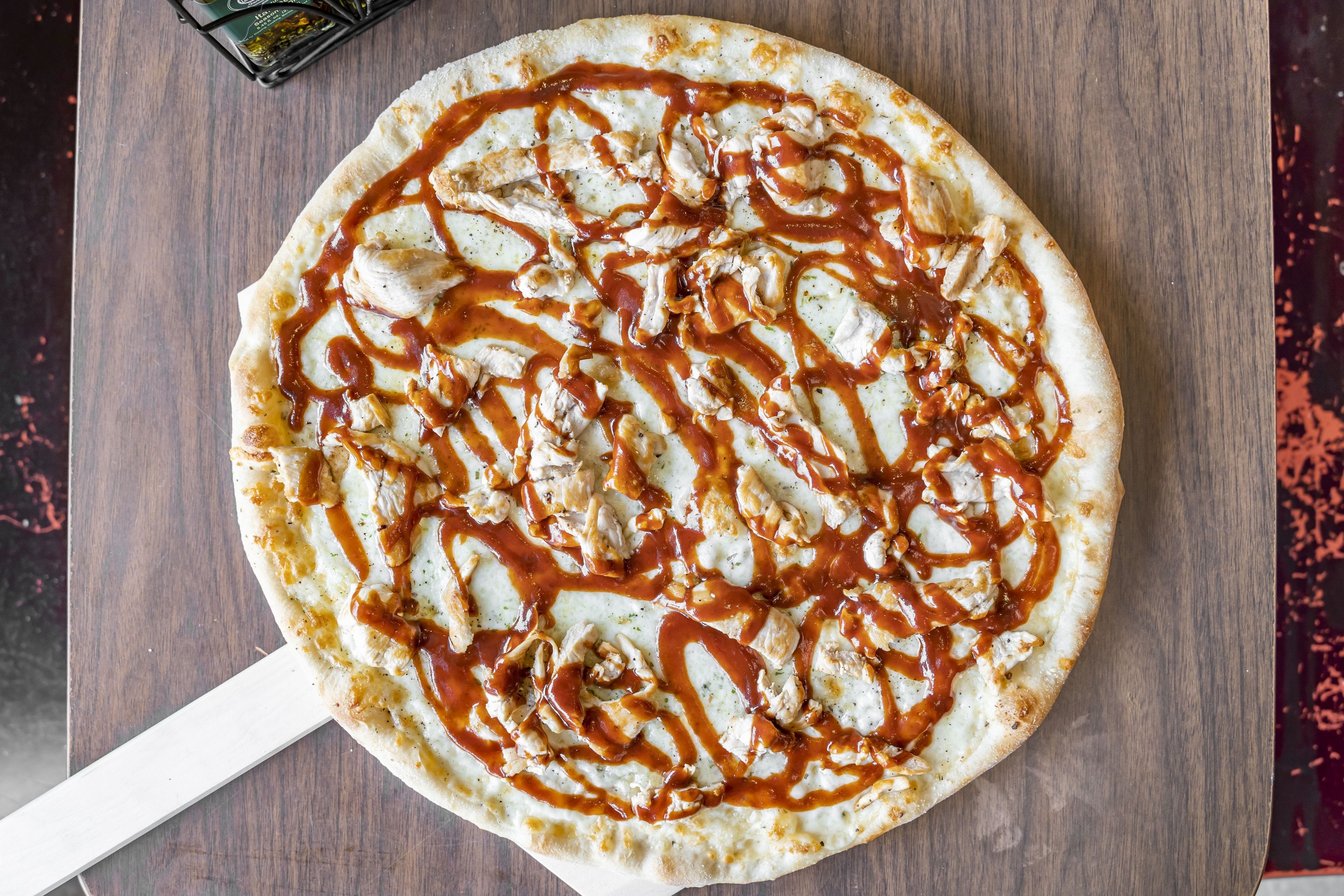 BBQ Chicken Pizza.