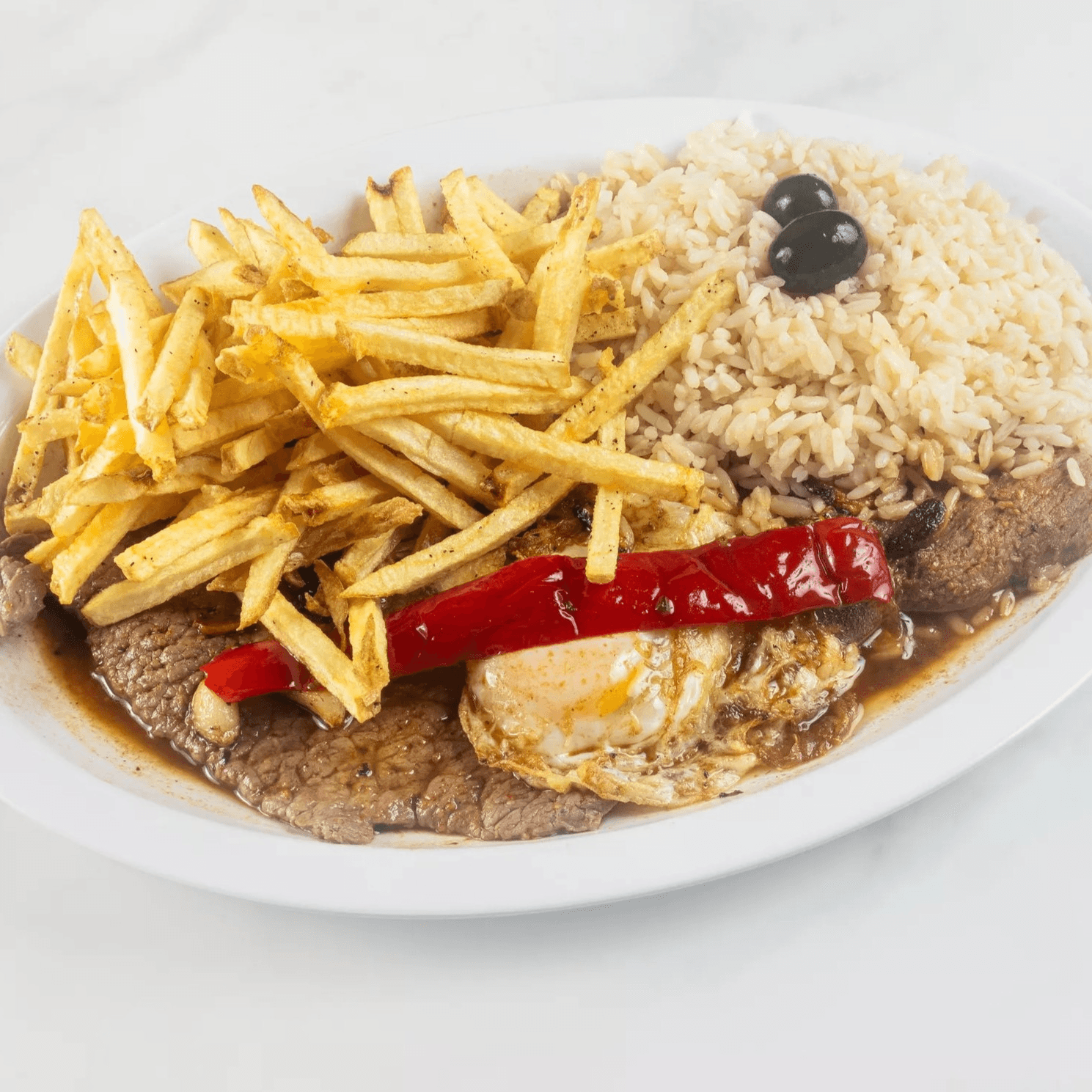 Portuguese steak plate.