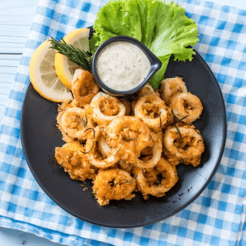 A10. Fried Octopus Balls.