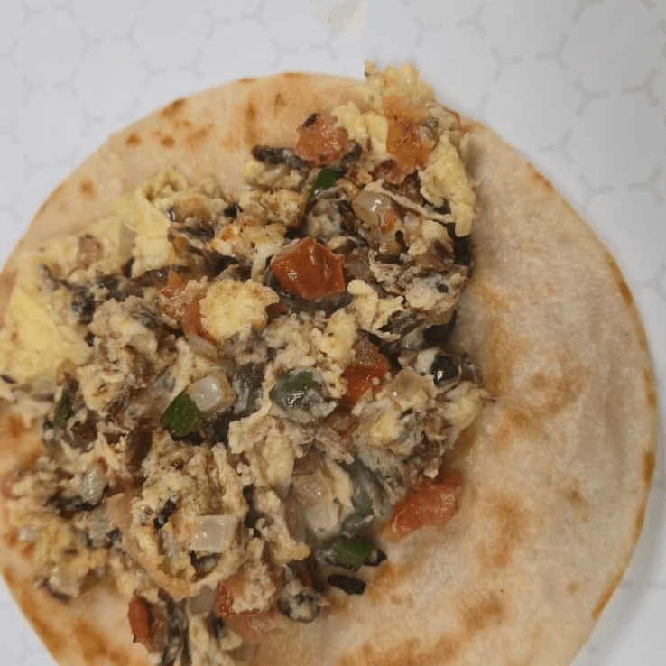 Taco Machacado A La Mexicana.