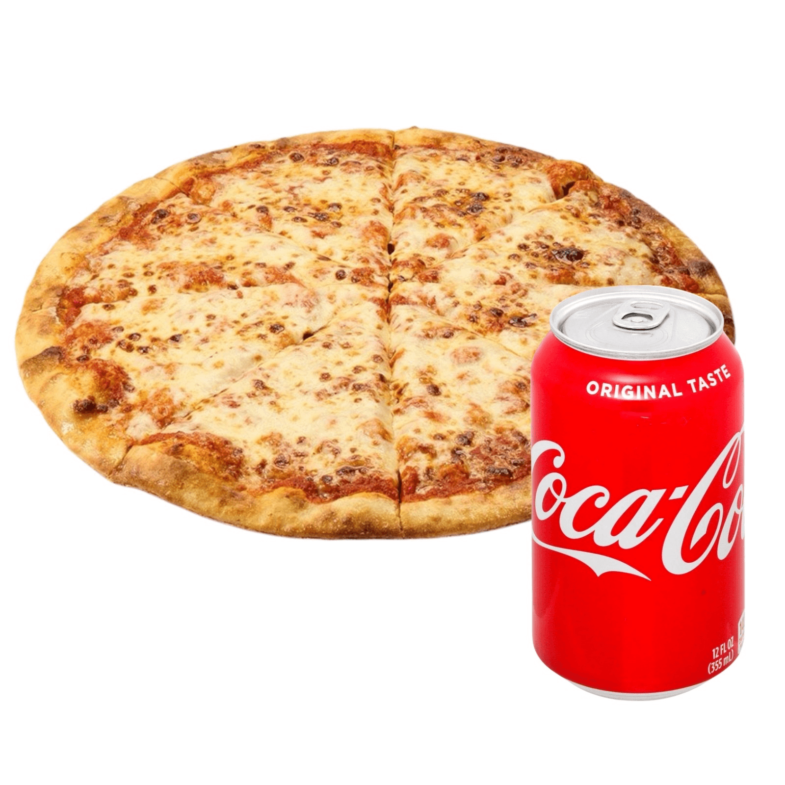 Personal Pizza, 1 Topping & Can of Soda.