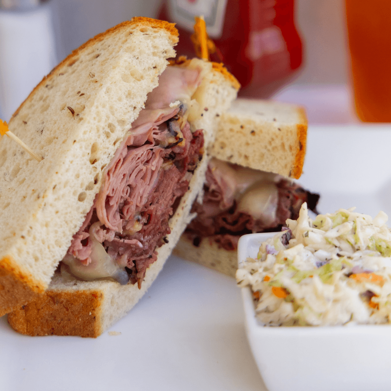 #1. Hot Corned Beef & Pastrami Sandwich.