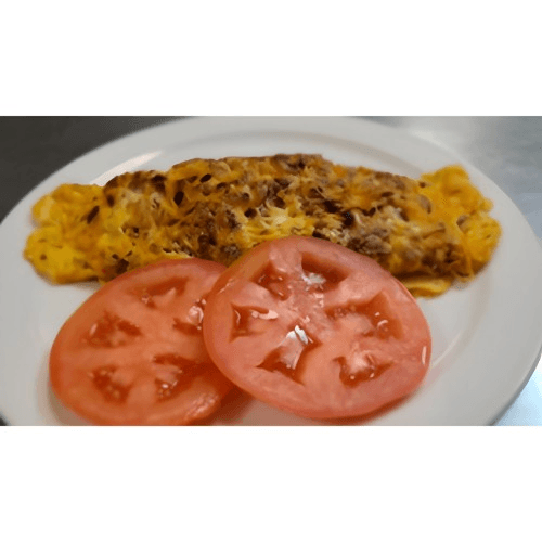 Chorizo omelet.