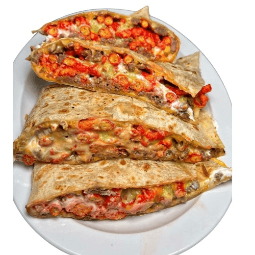 Hot Chettos Quesadilla.