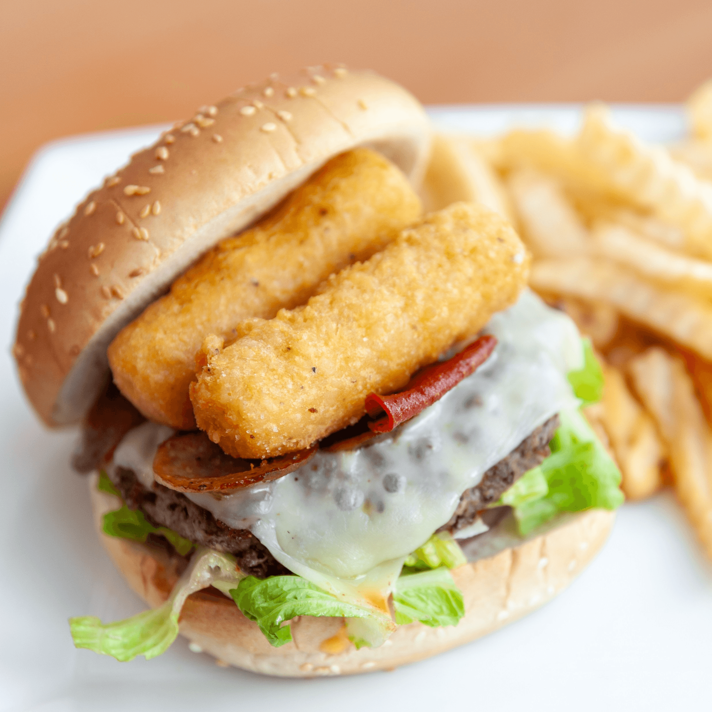 Grilled Trio Burger.