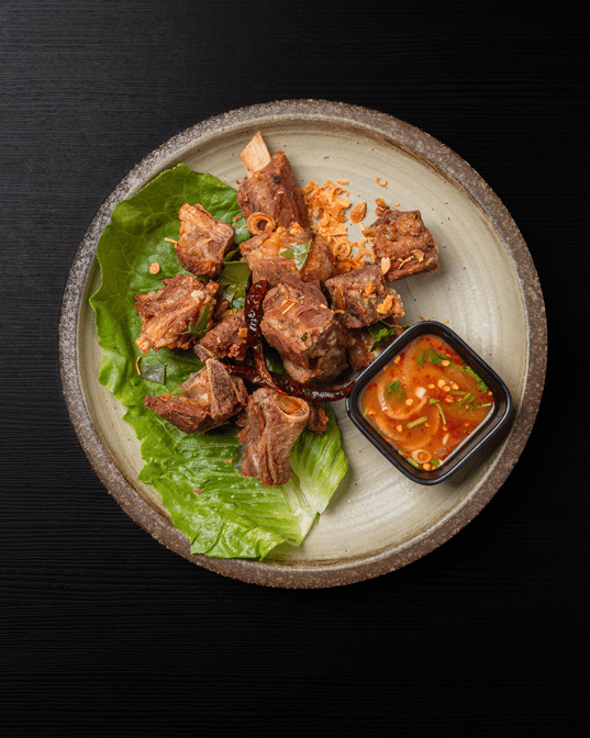 Fried Pork Spare Ribs ທອດດູກຂ້າງ.