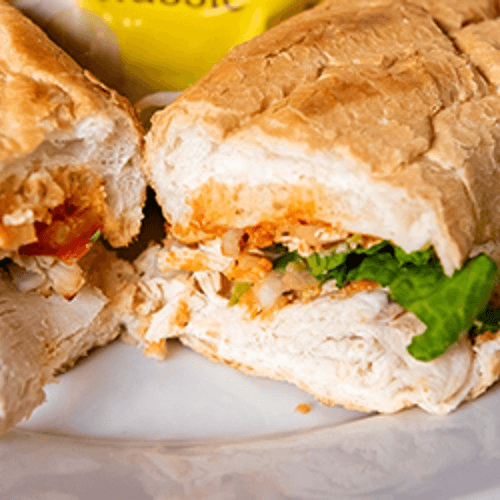 Greek Roasted Chicken Po’Boy