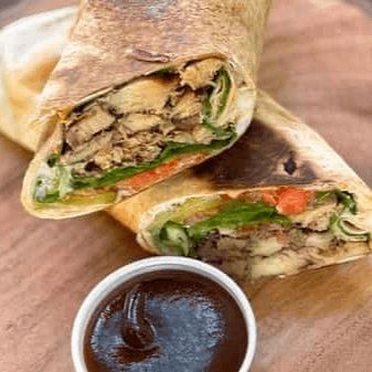 BBQ Chicken Shawarma Wrap.