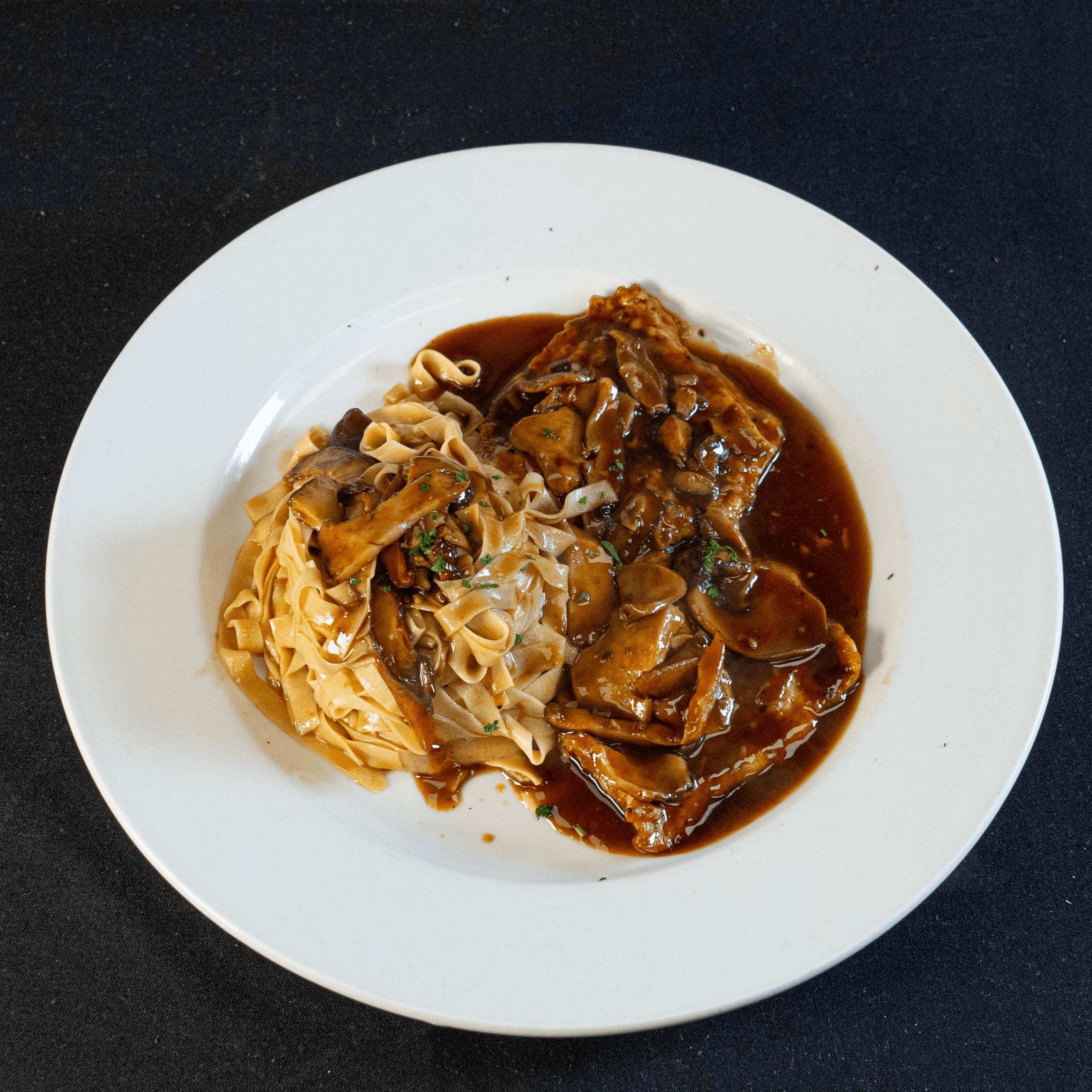Veal Chop Marsala.