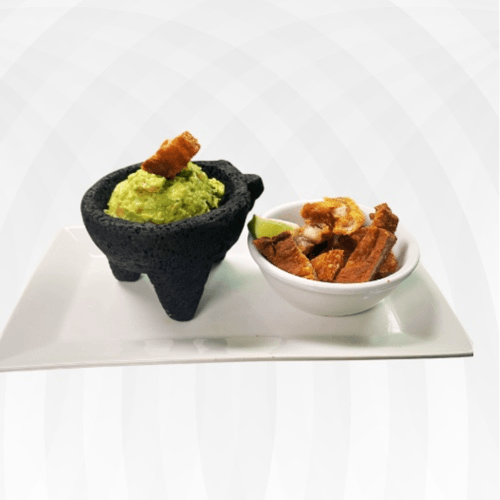 Guacamole con chicharron