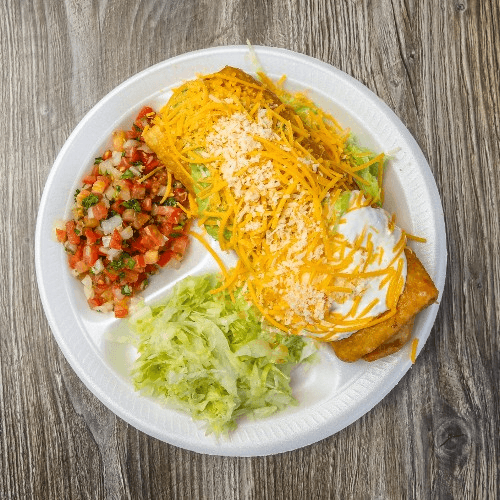 Shredded Beef Chimichangas.