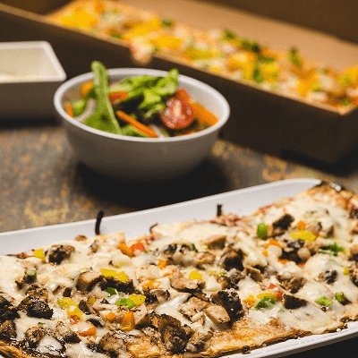 Jerk Chicken Flatbread.