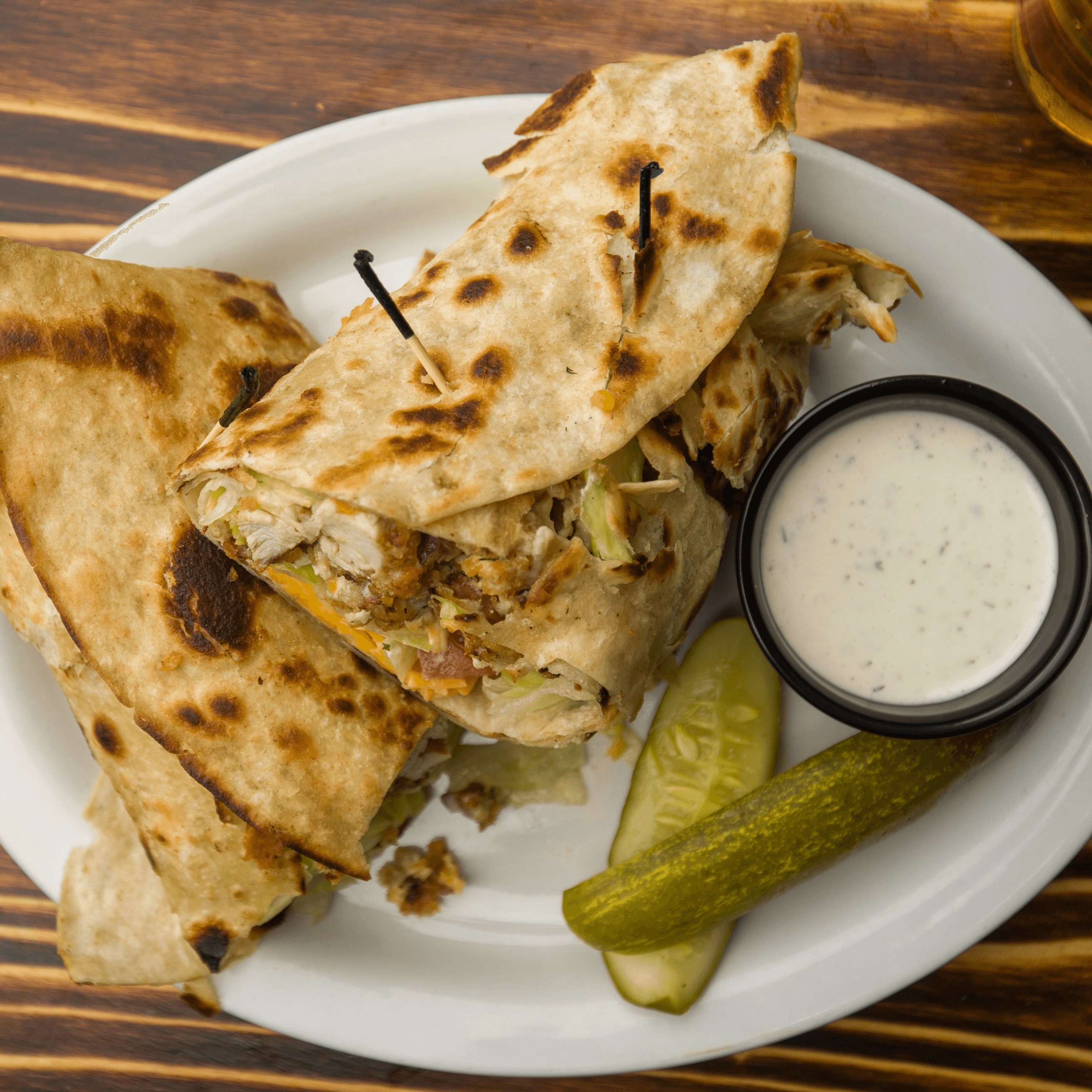 Chicken-Bacon-Ranch Wrap.