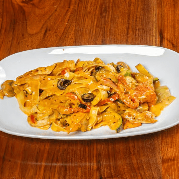 Pasta Primavera & Chicken.