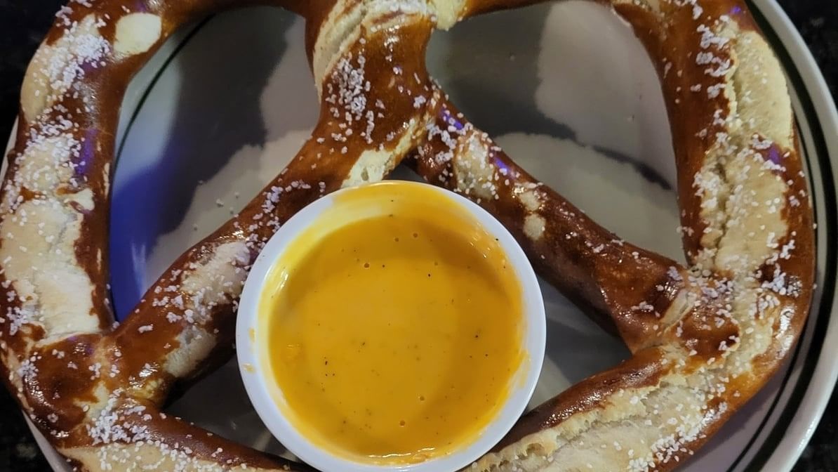 Giant Bavarian Pretzel.