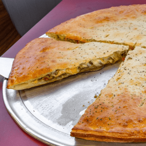 Stuffed Steak Pizza.