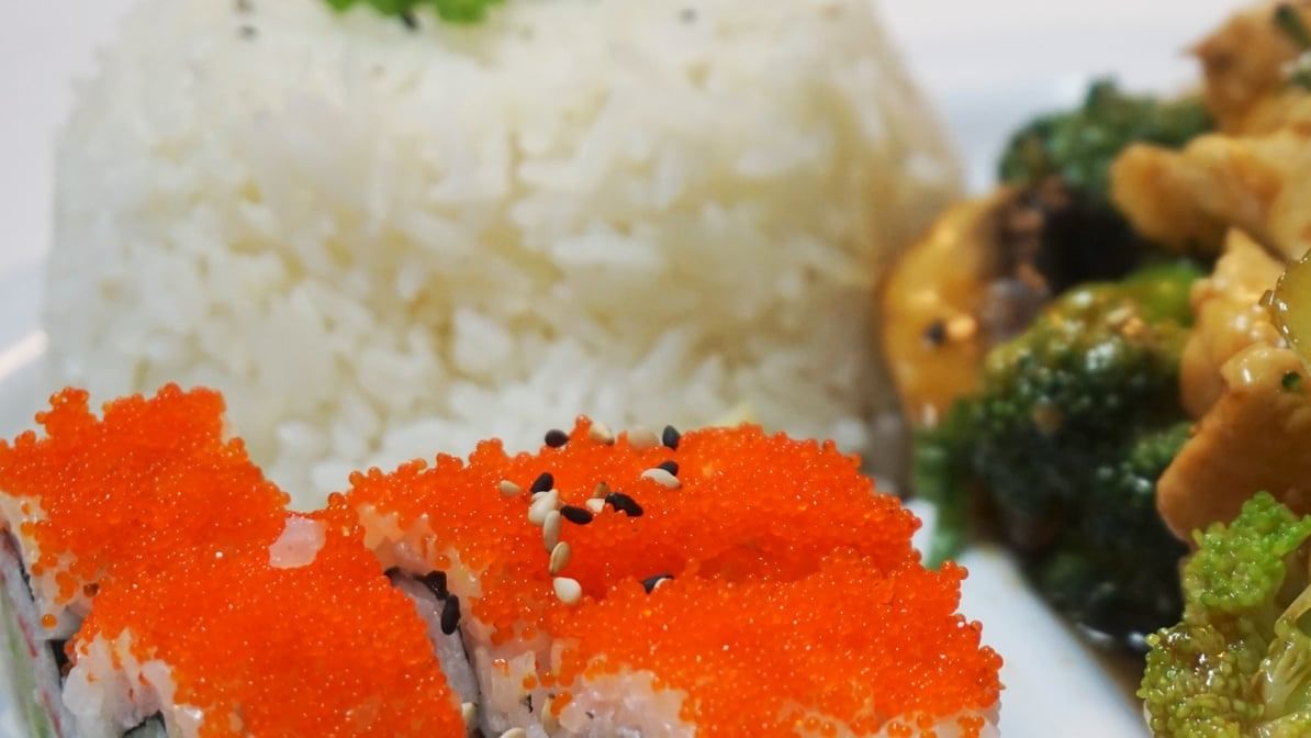 Shrimp Teriyaki Bento Box.