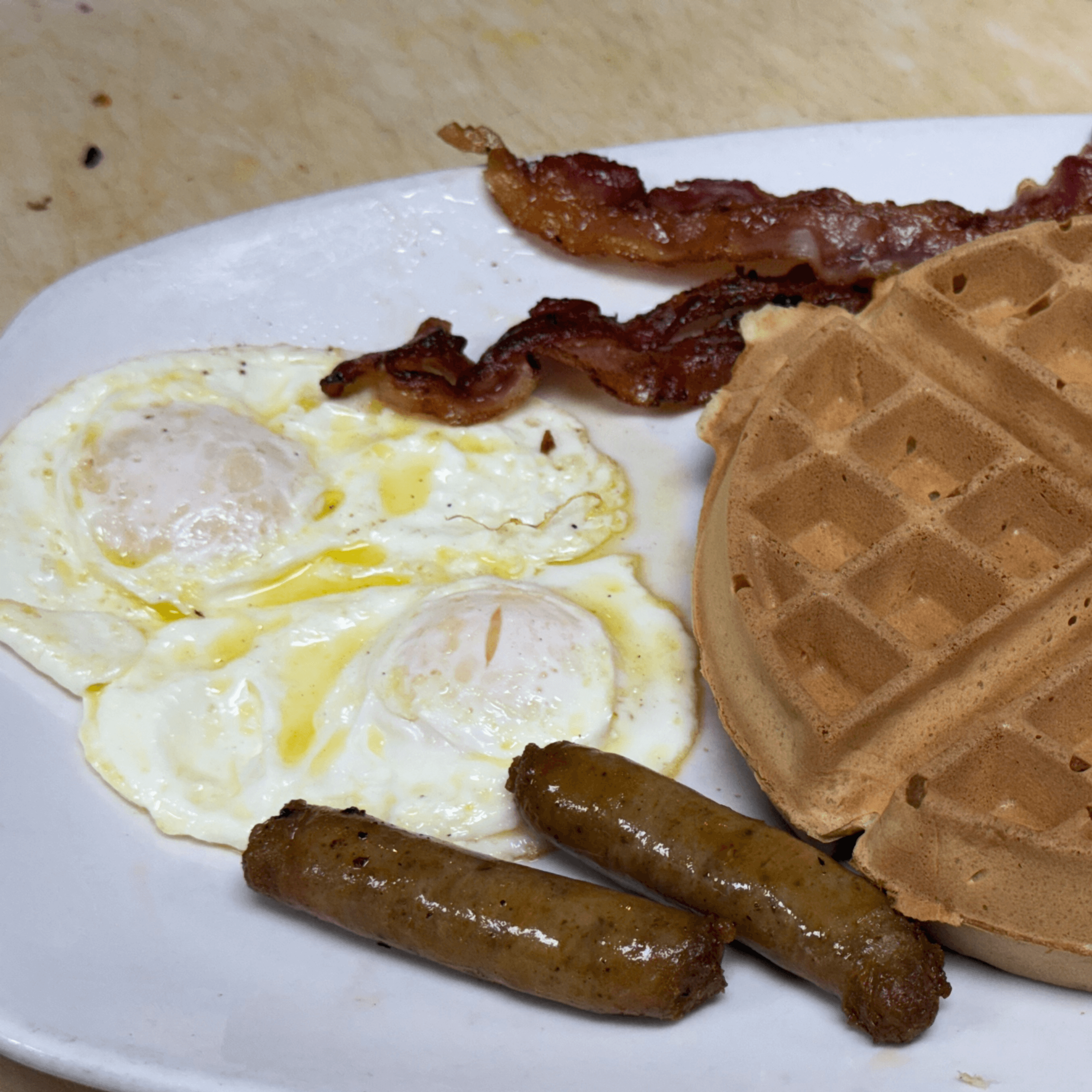 Belgian Waffle Combo.
