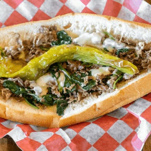 South Philly Cheesesteak Sandwich.