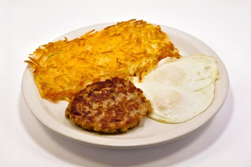 Sausage Patty + 2 Eggs.