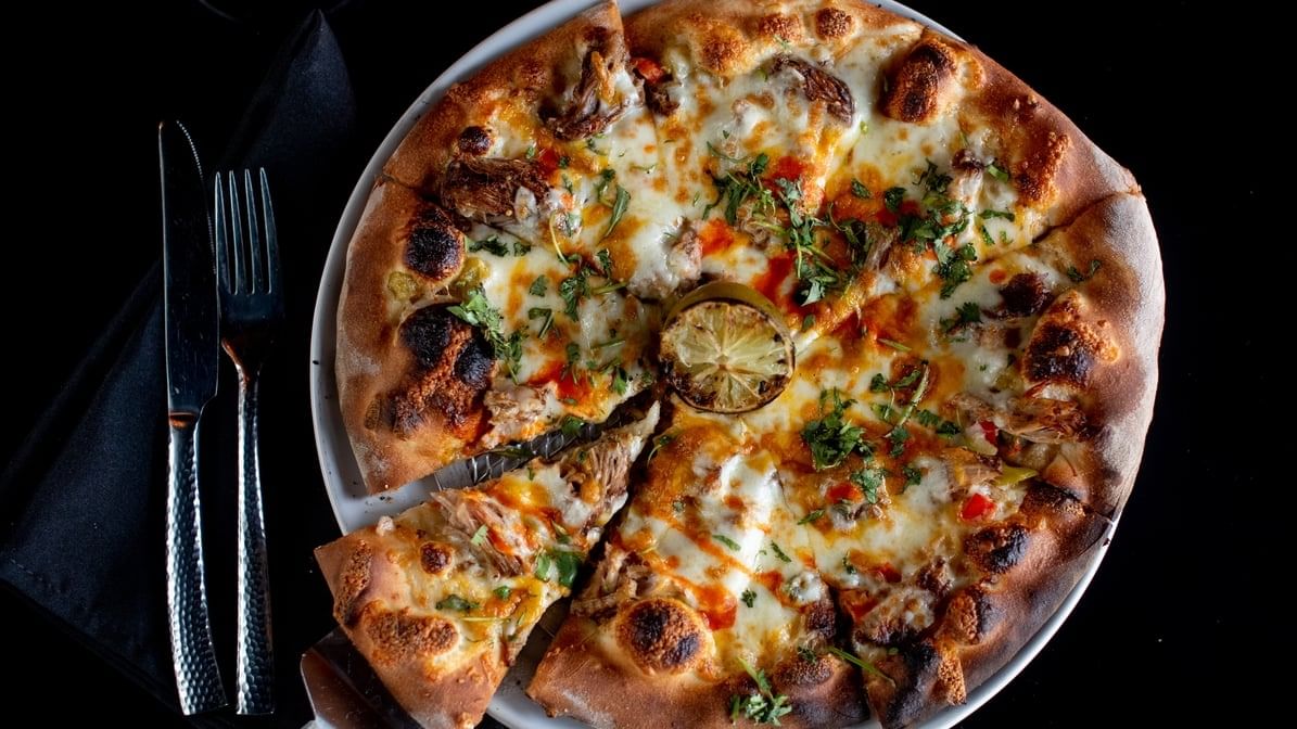 Pork Carnitas Pizza.