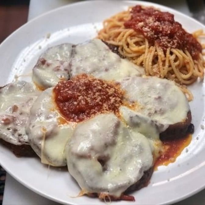 Eggplant Parmigiana.