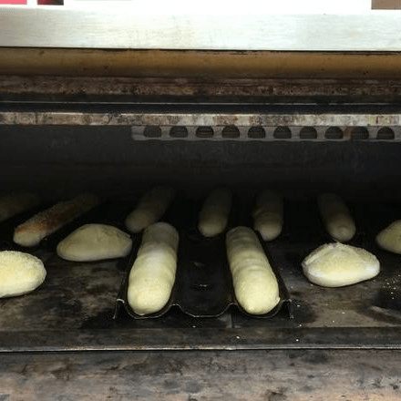 17'' Mushroom Steak Sandwich.