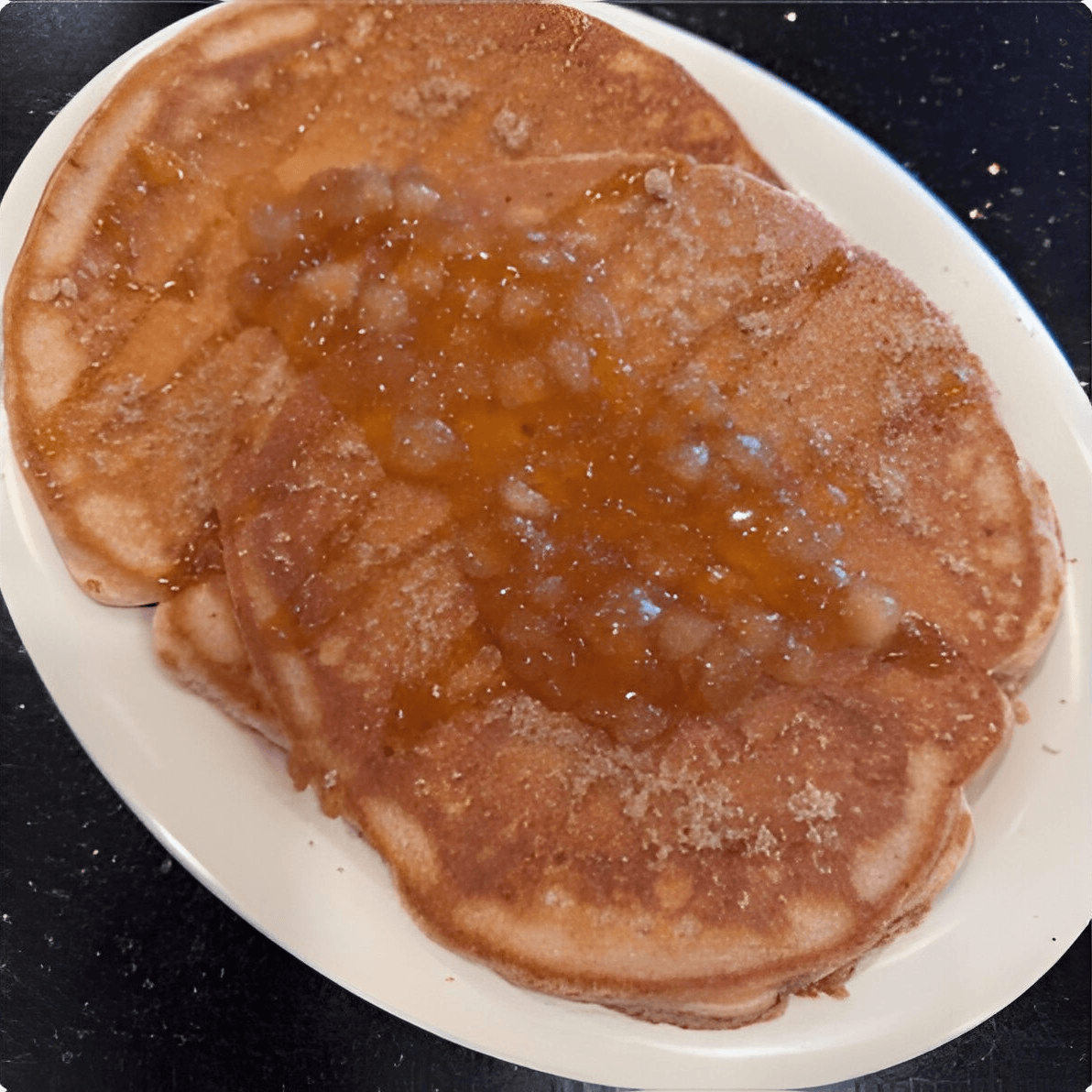 Apple Cinnamon Pancakes.