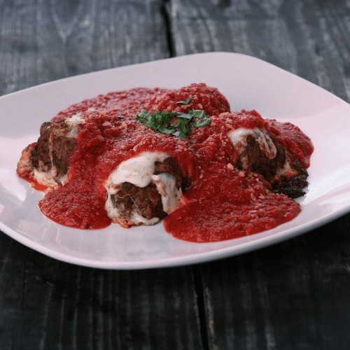 Mozzarella Meatballs.