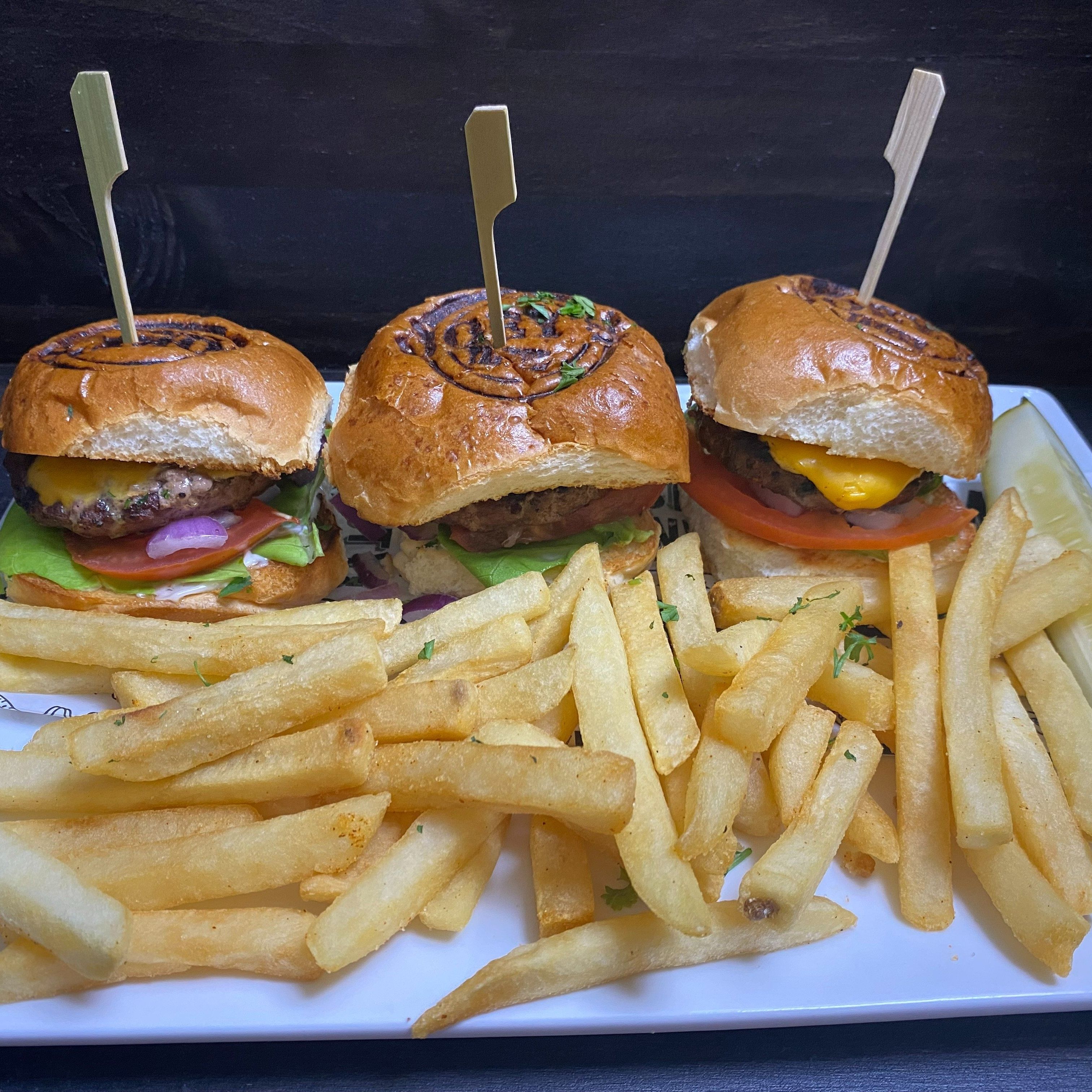 Cheeseburger sliders (3)*.