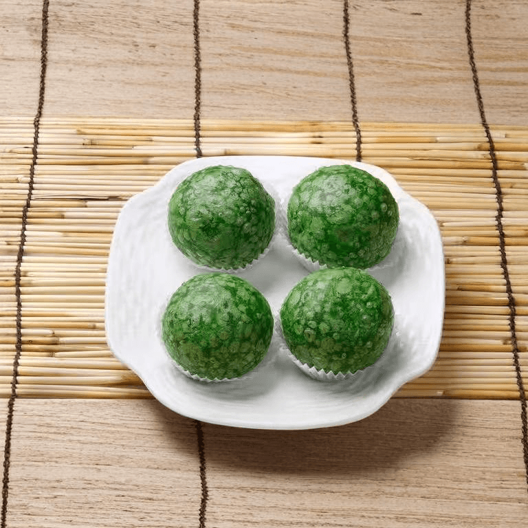 Fried Rice Dumpling Green Tea Flavored / 綠茶擂沙湯圓.