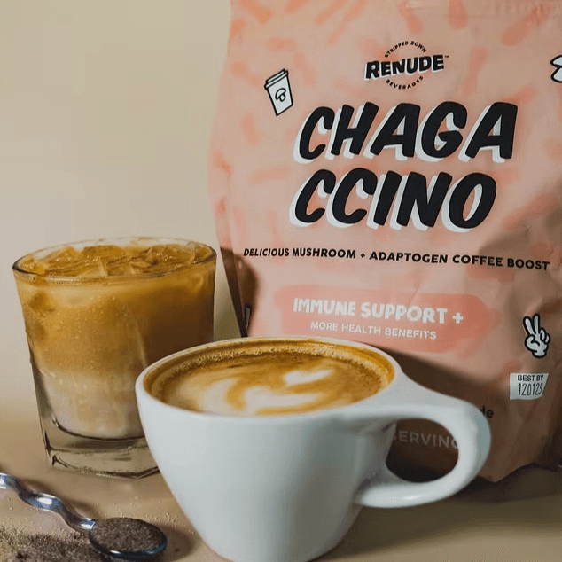 Chagaccino Mushroom Latte, Medium Size Only.