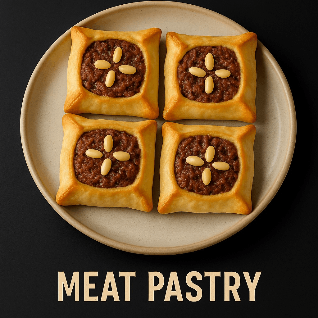 Meat pastry baked (4pcs).