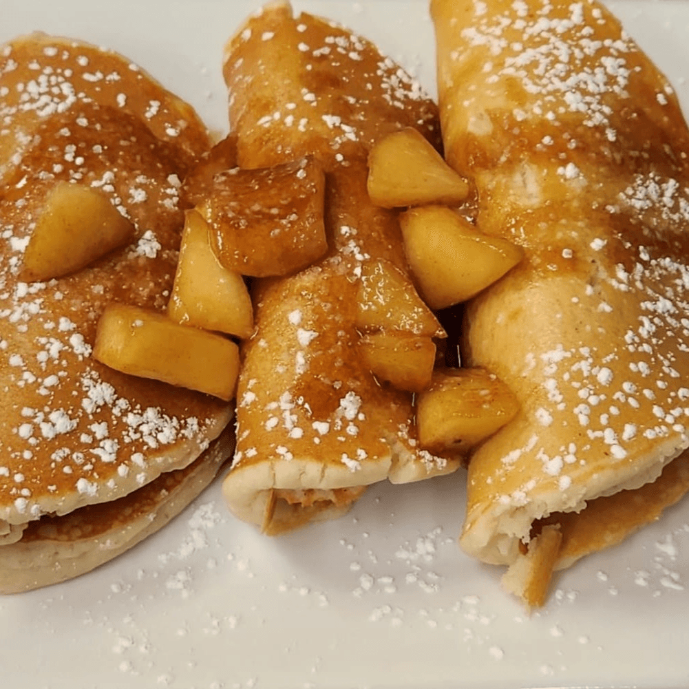 Cinnamon Apple Pancakes.
