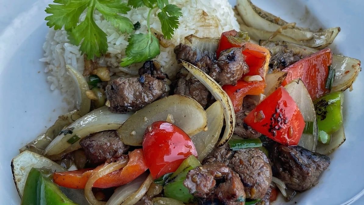 37. House Signature Shaken Beef - Bo Luc Lac.