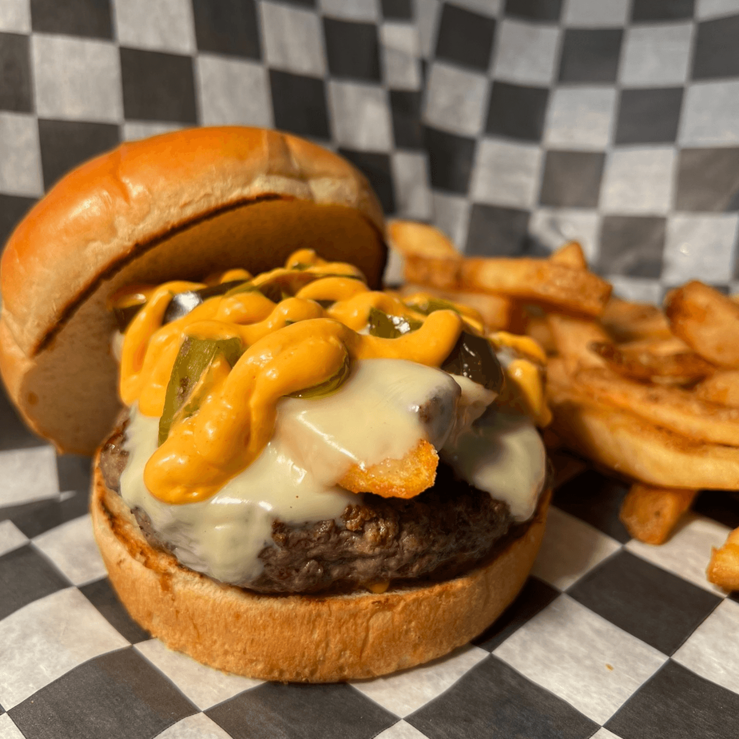 STUFF IT with April's #BOTM: The SYZZ Burger 🍔