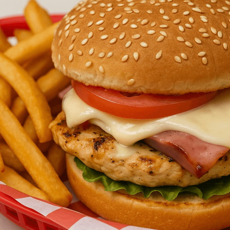 Backwoods Ch-Grilled Chicken basket.