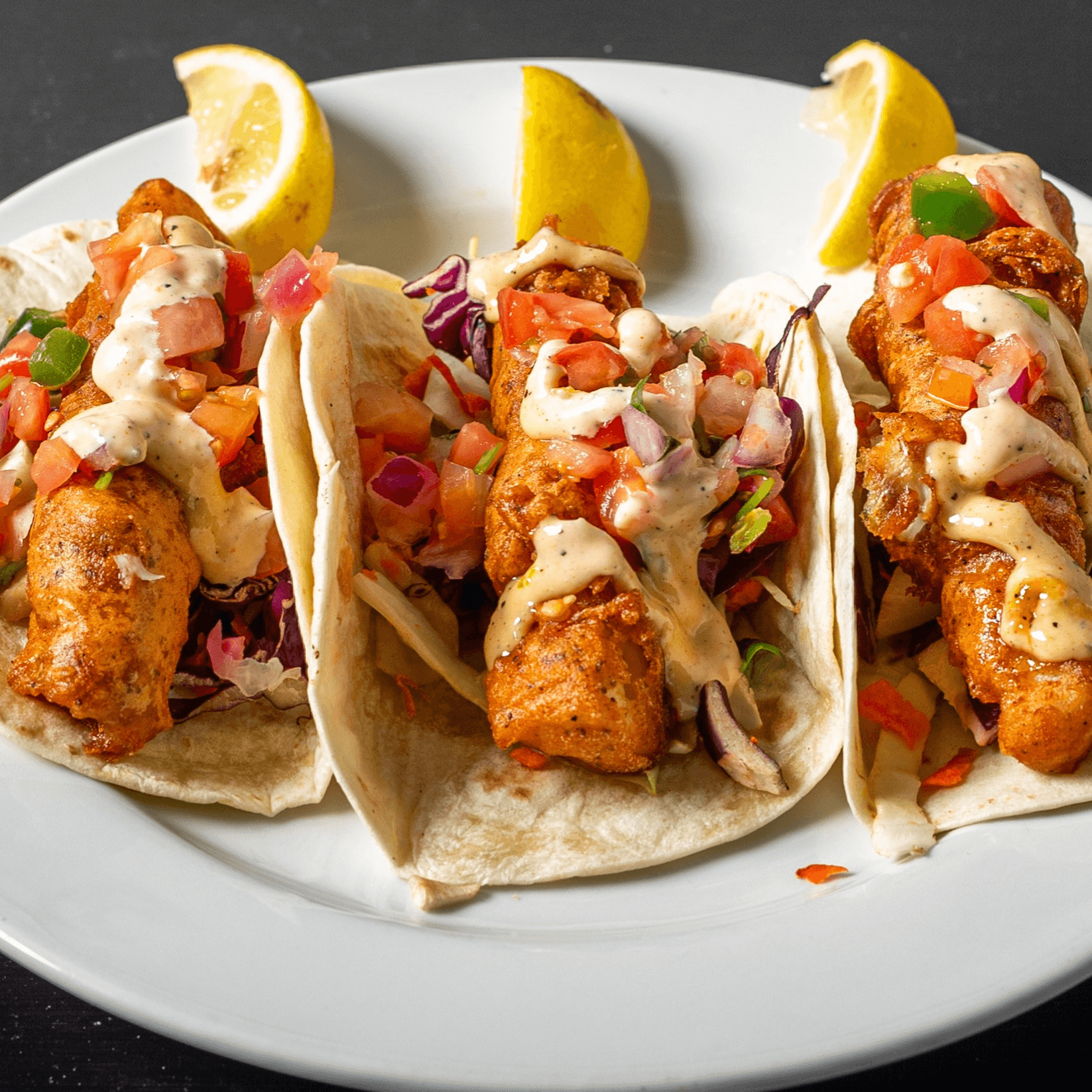 Crispy Cod Tacos.