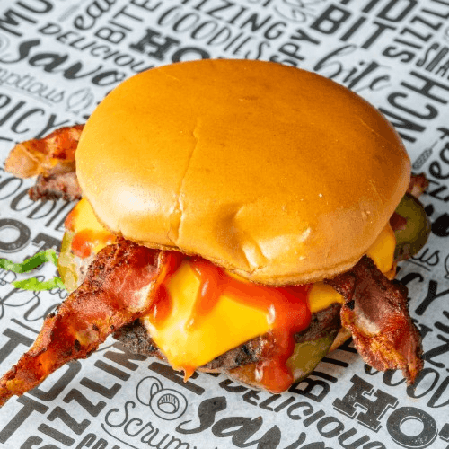 Bacon Cheese Burger.