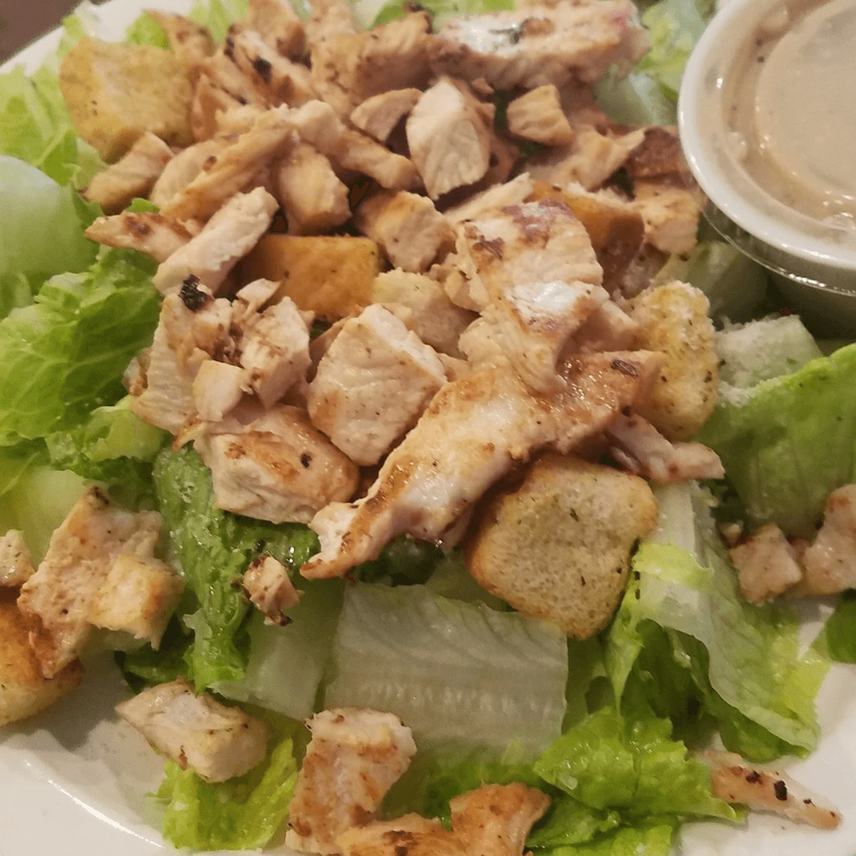 Caesar Salad with Grilled Chicken.