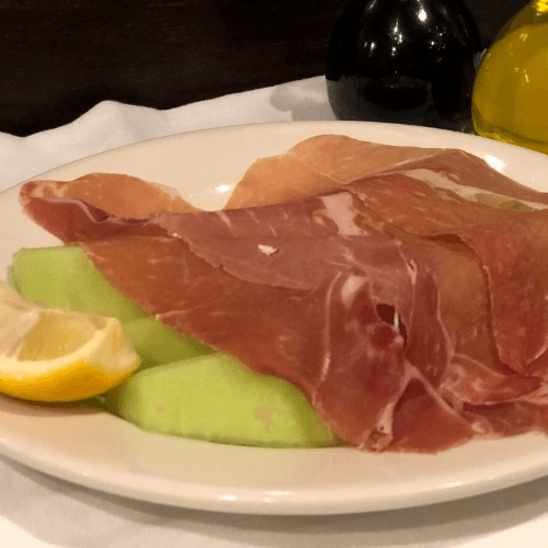 Proscuitto with Melon.