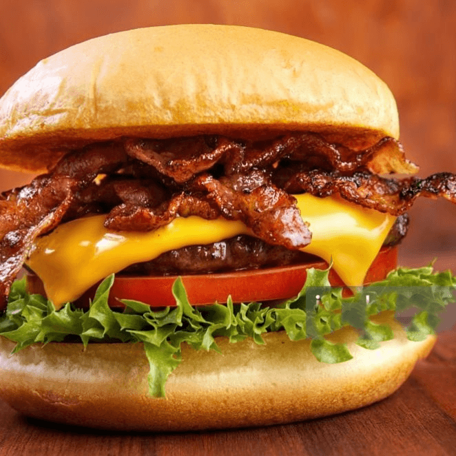 Chicago bulls bacon burger.