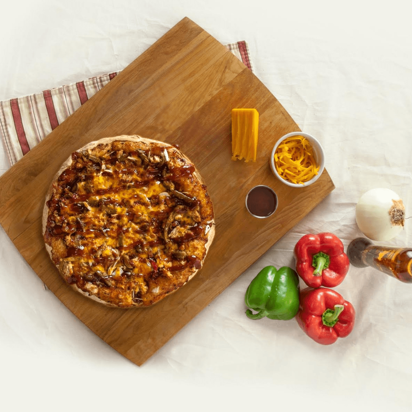 Our Bourbon BBQ Pizza! 🍕🧀
