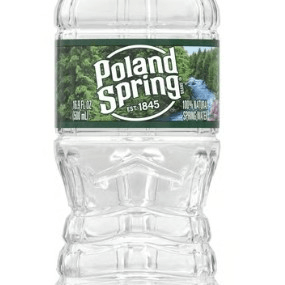 Bottled water.