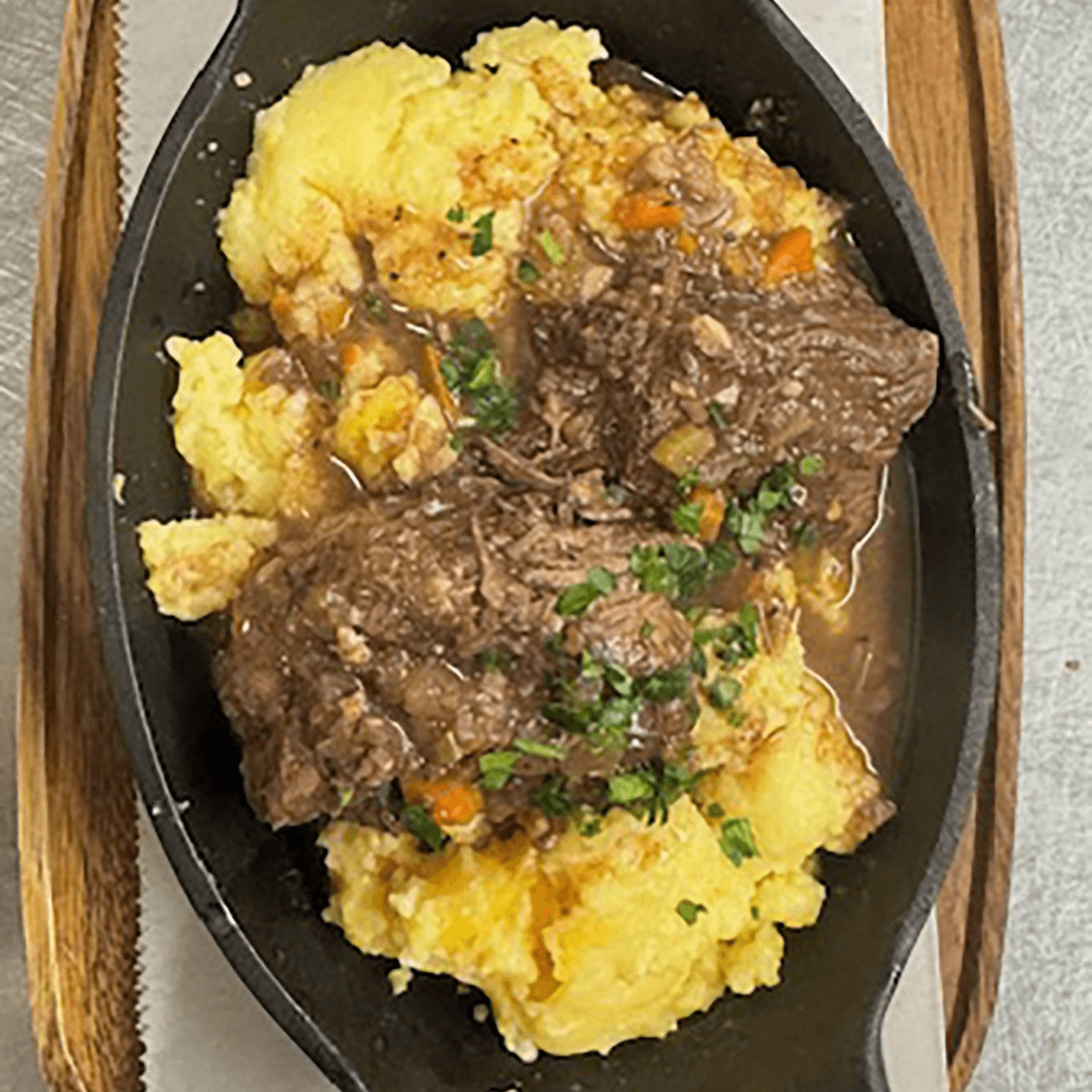 Polenta con Brasato.