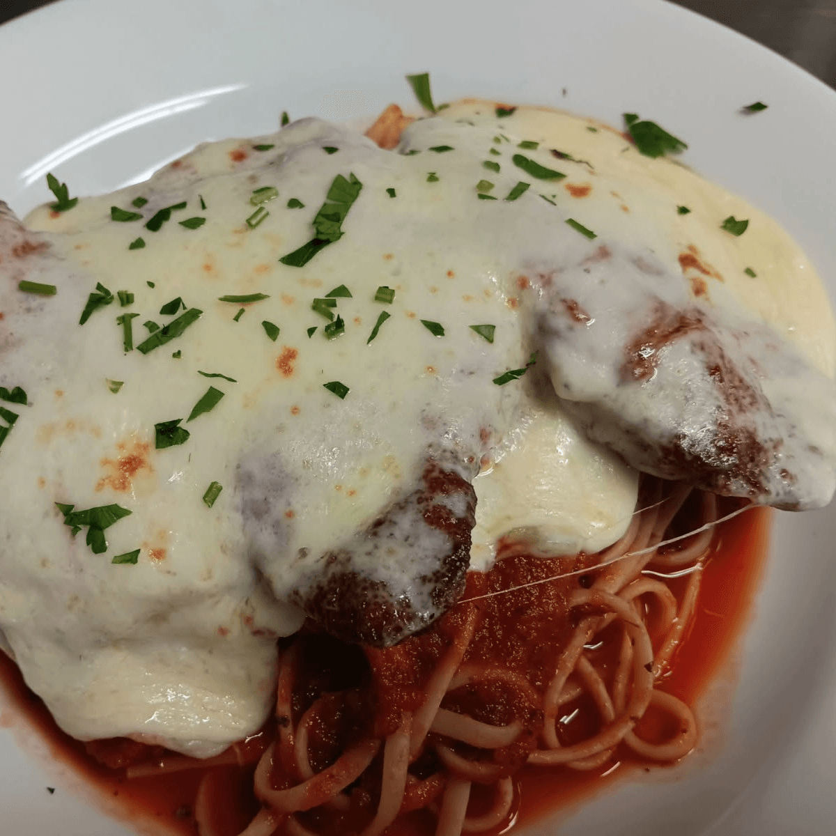 Chicken Parmigiana.